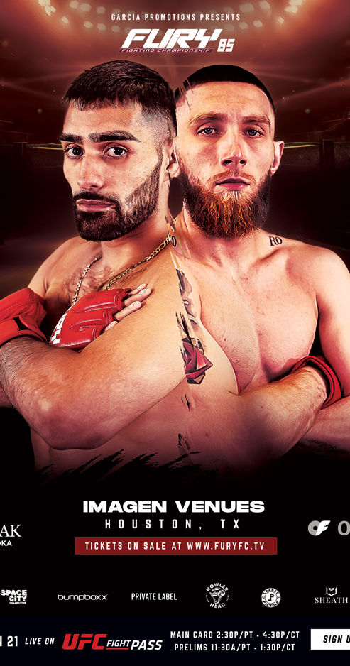 Fury FC 85 Poster December 13, 2023