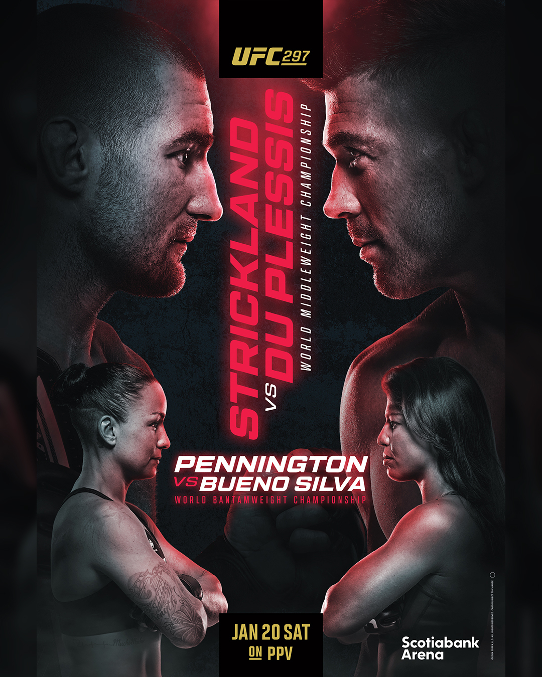 UFC 297 Poster January 15, 2024