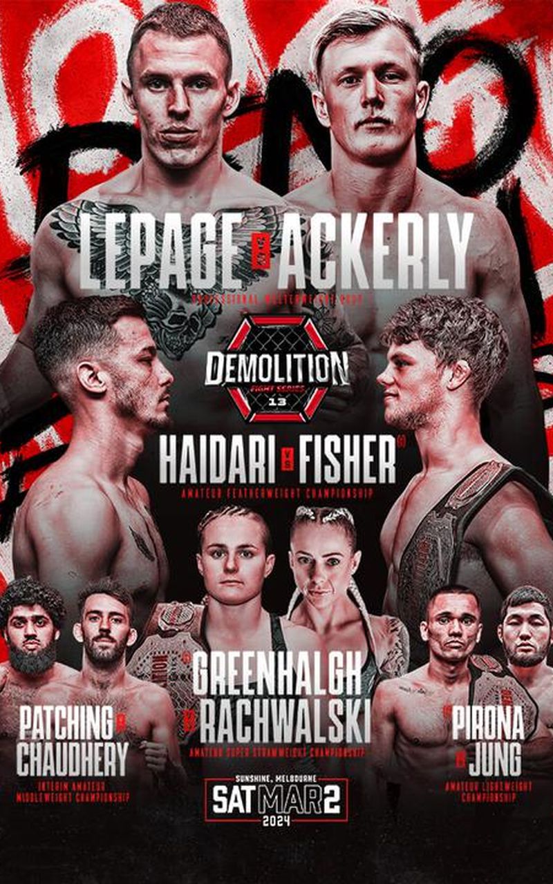 Demolition Fight Series 13 Poster February 11, 2024