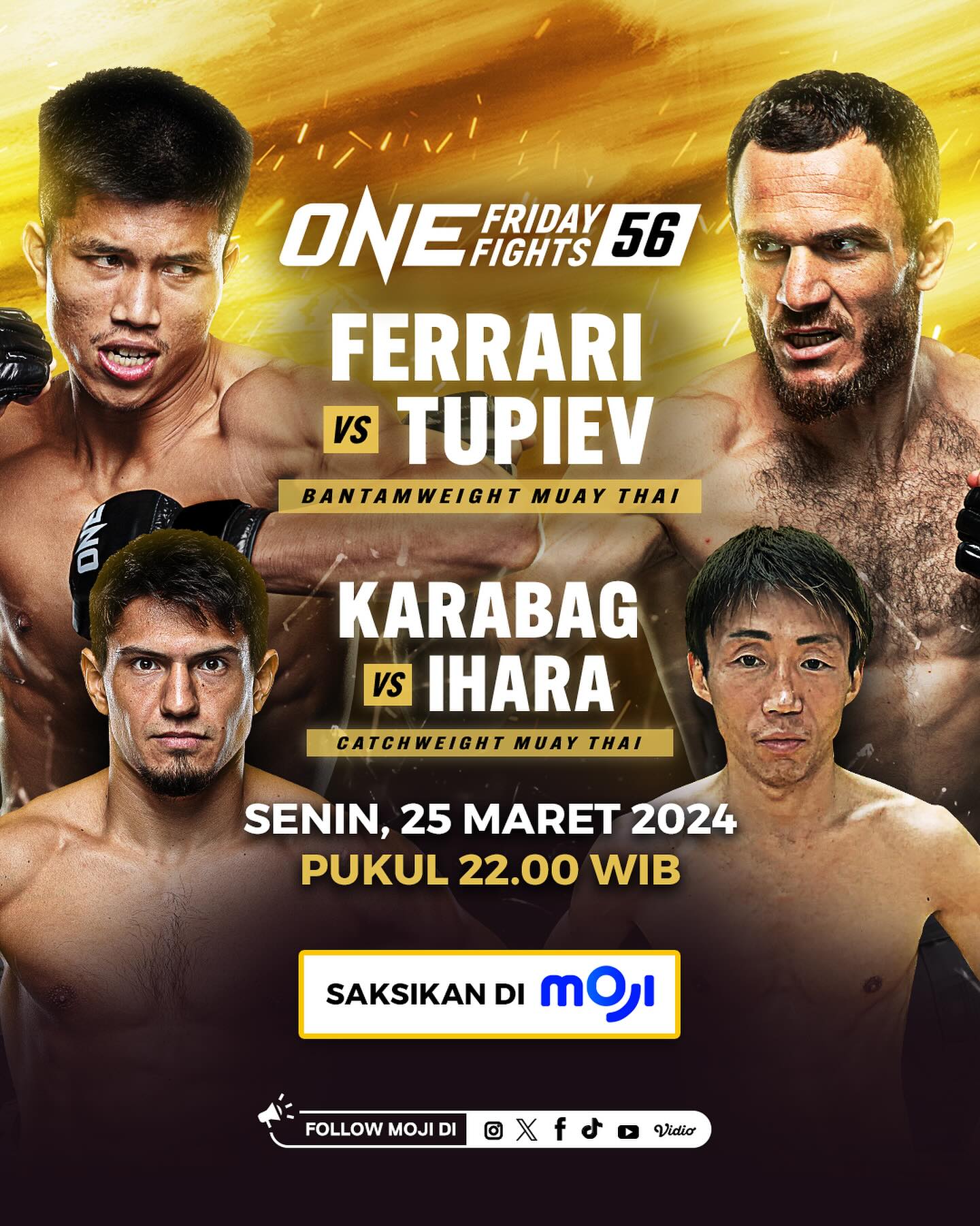 One Friday Fights 56 Poster March 21, 2024