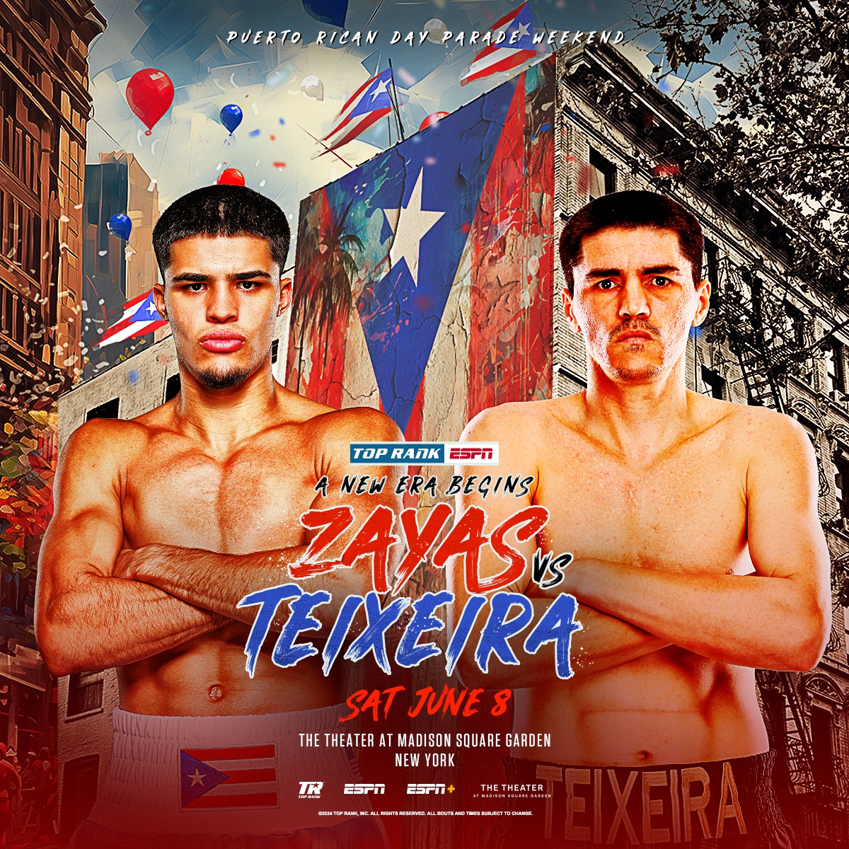 Zayas vs. Teixeira Poster April 21, 2024