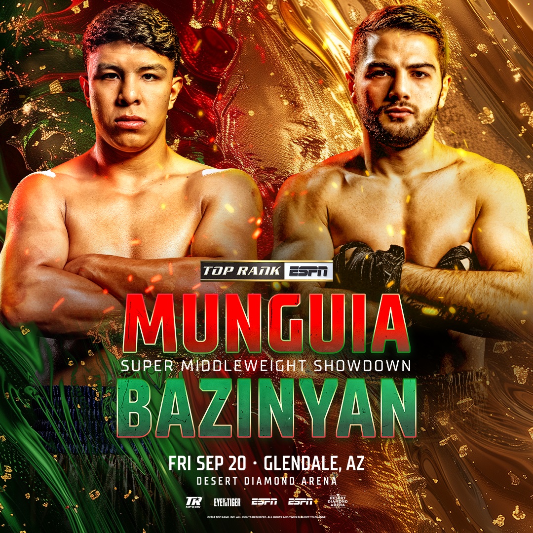 Munguia vs. Bazinyan Poster August 12, 2024