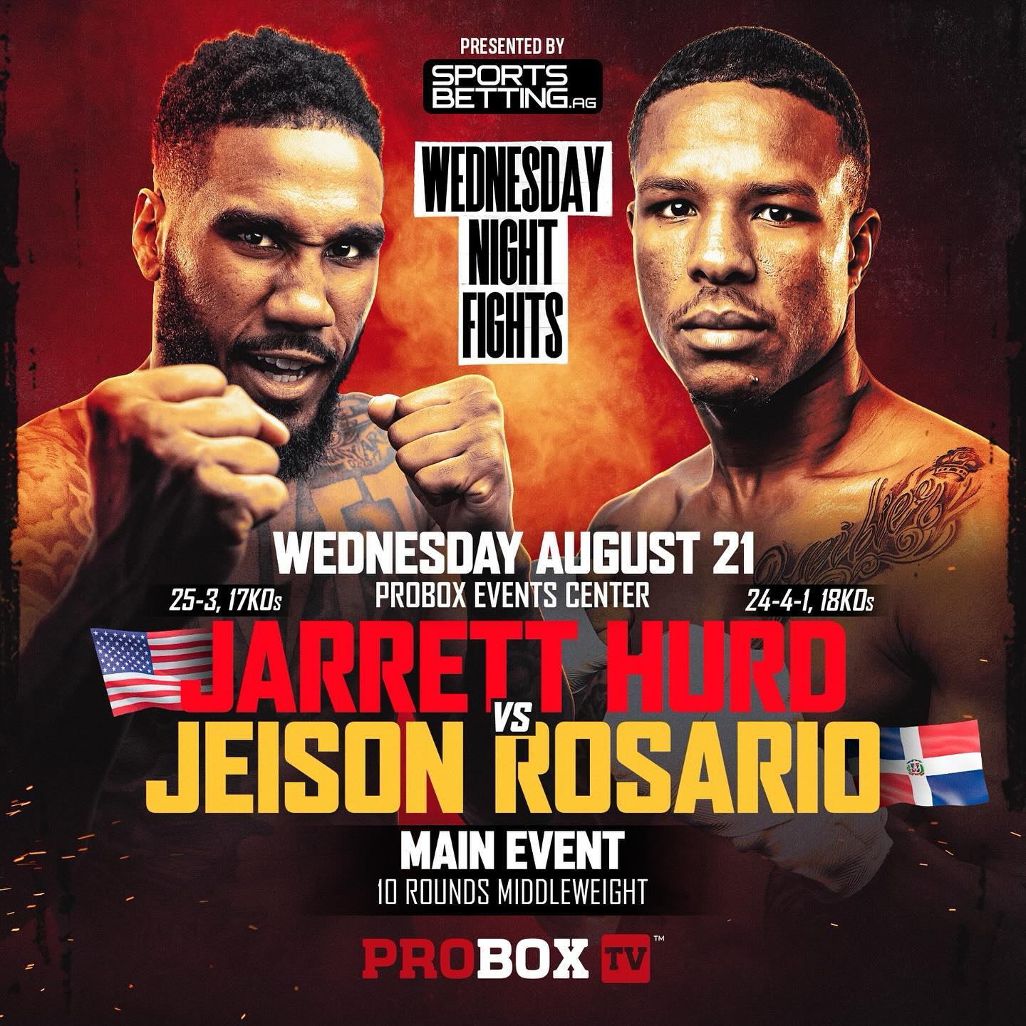 Hurd vs. Rosario Poster August 12, 2024