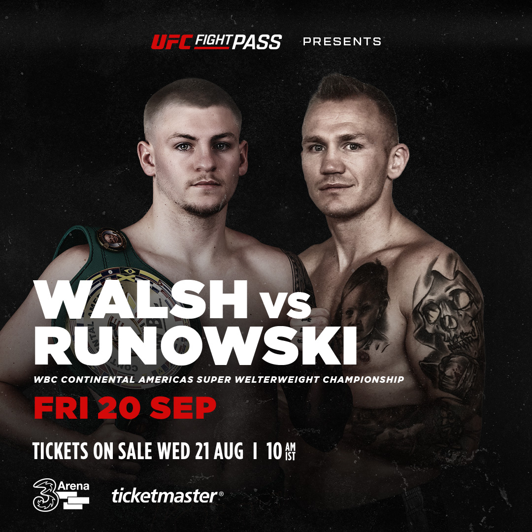 Walsh vs. Runowski Poster August 19, 2024