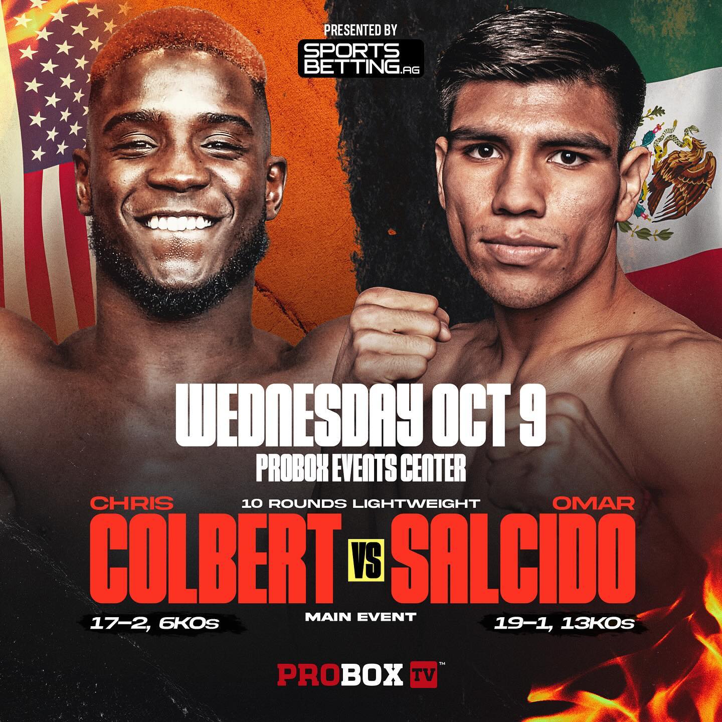 Colbert vs. Salcido Poster September 30, 2024