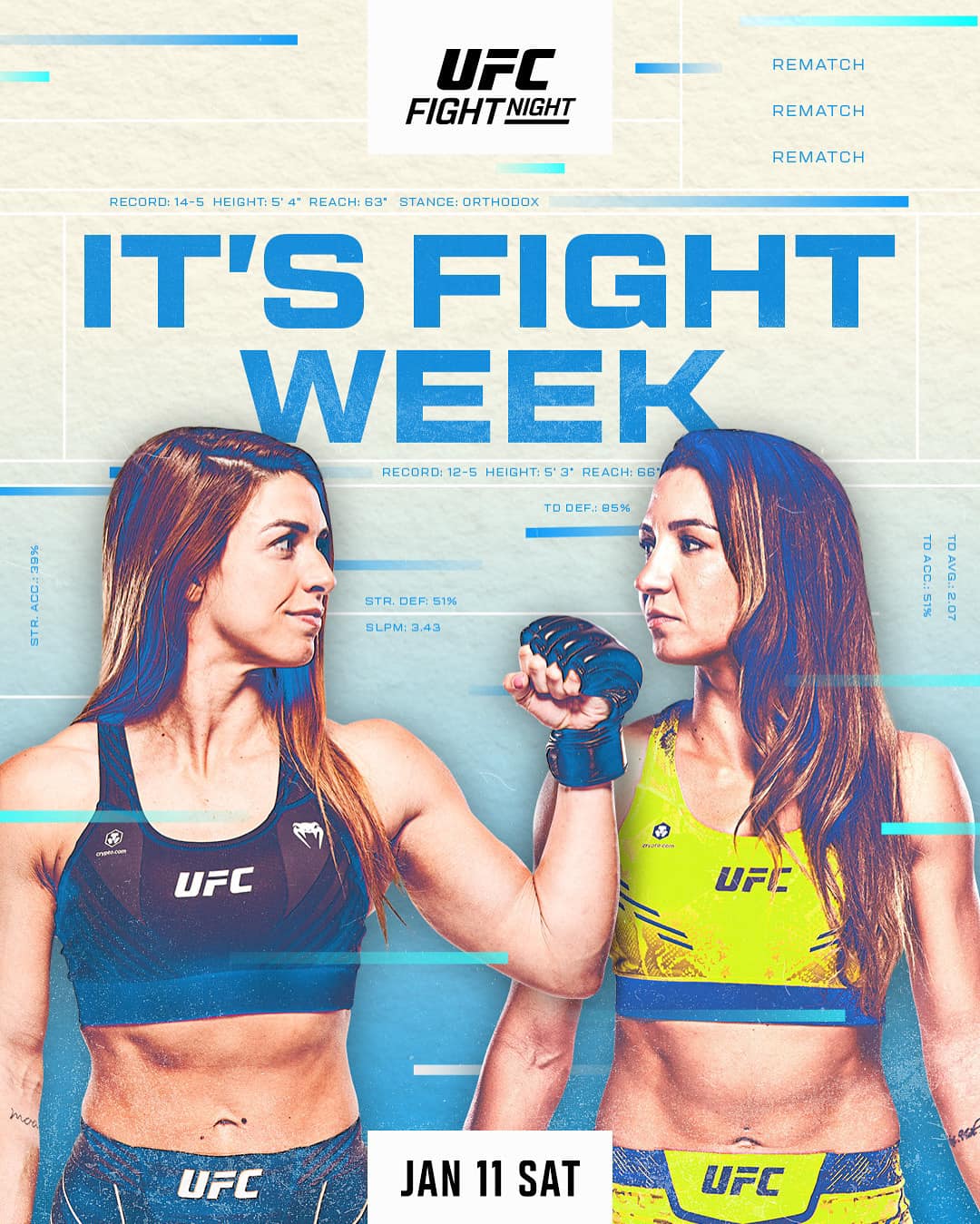 UFC Fight Night 249 Poster January 06, 2025
