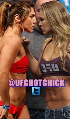 Ronda Rousey versus Bethe Correia Staredown Pic 