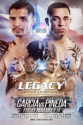 LFC 37 - Legacy Fighting Championship 37 Poster November 02, 2014
