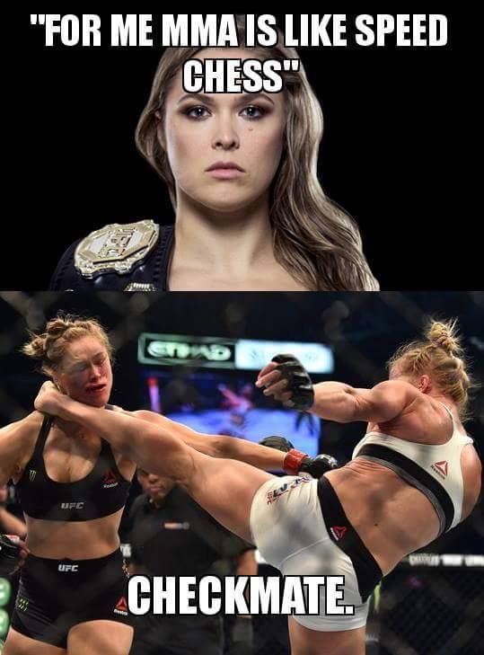 For Ronda MMA Is Like Speed Chess