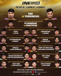 One Friday Fights 80 Poster September 19, 2024 MMA Photo