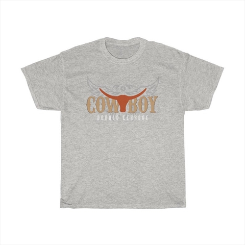 Cowboy Cerrone Steer Head Ash Unisex T-Shirt