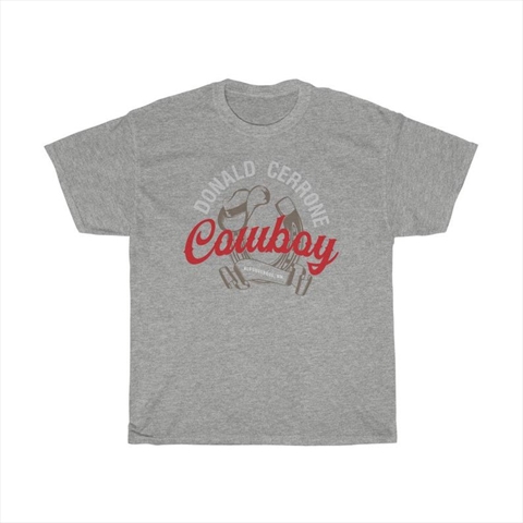 Donald Cerrone Cowboy Hat Horseshoe Sport Grey Shirt