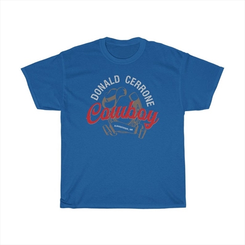 Donald Cerrone Cowboy Hat Horseshoe Royal Blue Shirt