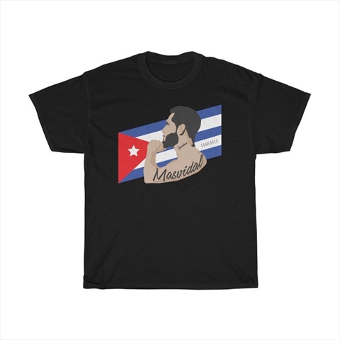 Jorge Masvidal Gamebred Cuban Flag Black Shirt