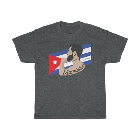 Jorge Masvidal Gamebred Cuban Flag Dark Heather Shirt