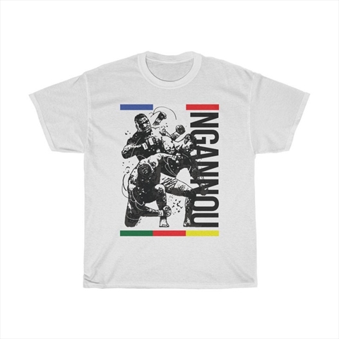 Francis Ngannou Graphic White Shirt