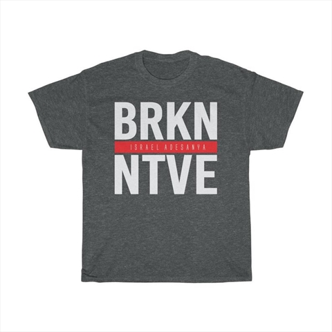 BRKN NTVE Israel Adesanya Dark Heather Unisex Shirt