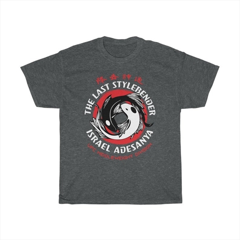 The Last Stylebender Israel Adesanya Yin Yang Koi Dark Heather Unisex Shirt