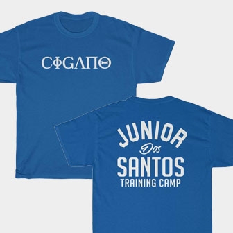 Junior Dos Santos Cigano Front & Back Royal Blue Unisex T-Shirt