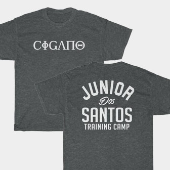 Junior Dos Santos Cigano Front & Back Dark Heather Unisex T-Shirt