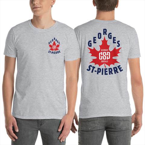 Georges St-Pierre GSP Front & Back Sport Grey Unisex T-Shirt