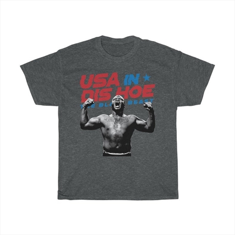 Derrick Lewis USA IN DIS HOE Dark Heather Unisex T-Shirt