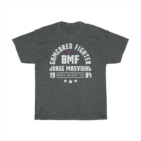 Jorge Masvidal BMF Gamebred Fighter Dark Heather Unisex T-Shirt