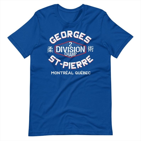 GSP Georges St-Pierre 2 Division UFC Champion True Royal Shirt
