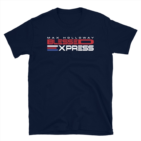 The Blessed Express Max Holloway Navy Unisex T-Shirt