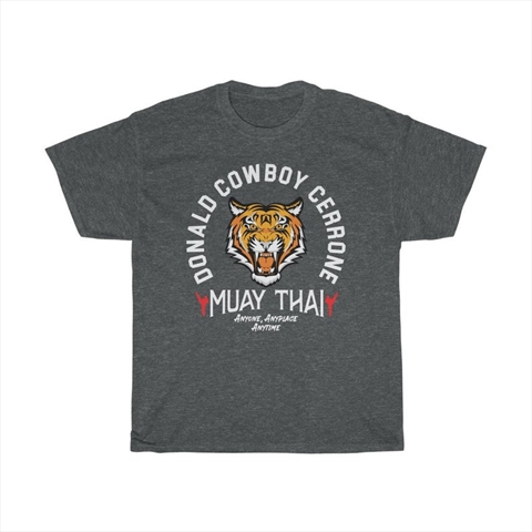 Donald Cowboy Cerrone Tiger Muay Thai Dark Heather Unisex T-Shirt 