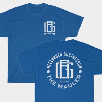 The Mauler Alexander Gustafsson Front & Back Royal Unisex T-Shirt