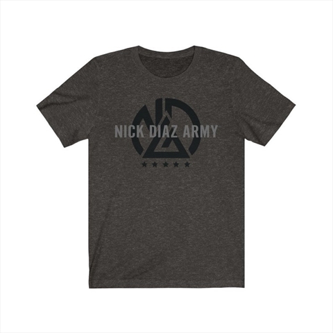 Nick Diaz Army Black Heather Unisex T-Shirt