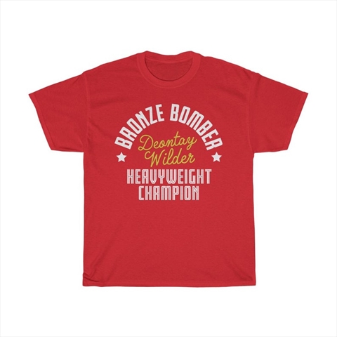 Bronze Bomber Deontay Wilder Red Unisex T-Shirt