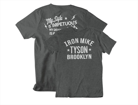 Iron Mike Tyson Brooklyn Front & Back Dark Heather Unisex T-Shirt