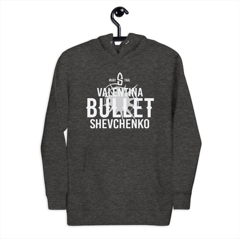 Valentina Shevchenko Team Bullet Charcoal Heather Unisex Hoodie