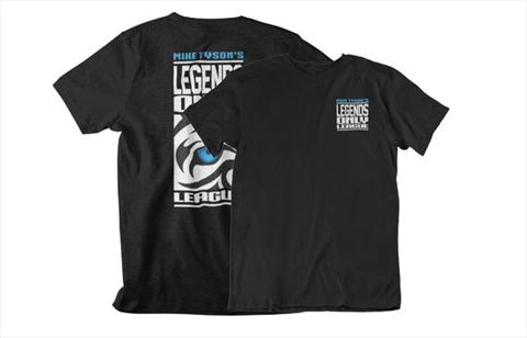 Legend Only Mike Tyson Boxing Front & Back Black Unisex T-Shirt