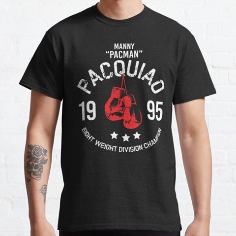 Manny Pacquiao 1995 Vintage Boxing Legend Black Classic T-Shirt 
