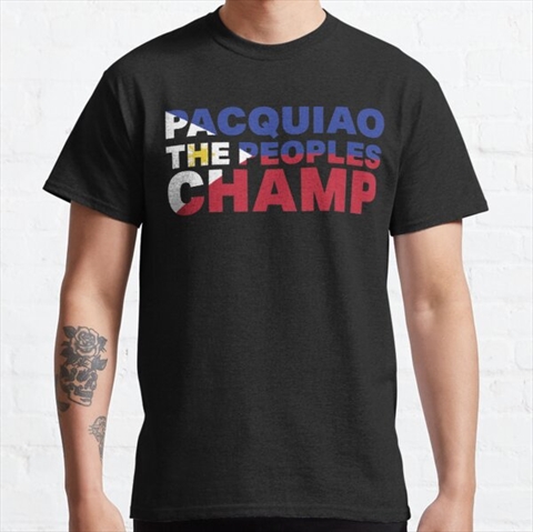 Manny Pacquiao The Peoples Champ Black Classic T-Shirt