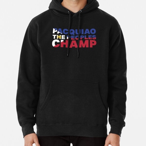 Manny Pacquiao The Peoples Champ Black Pullover Hoodie