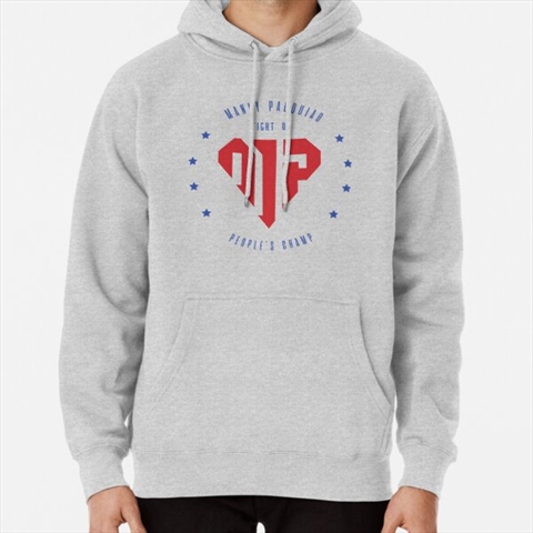 Manny Pacquiao Fight On People's Champ Heather Grey Pullover Hoodie