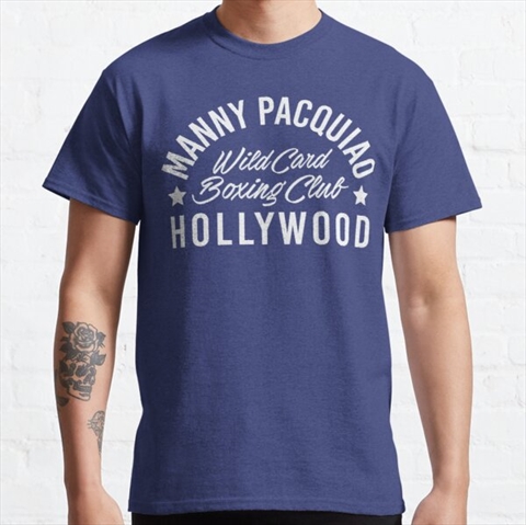 Wild Card Boxing Club Manny Pacquiao Hollywood Blue Classic T-Shirt 