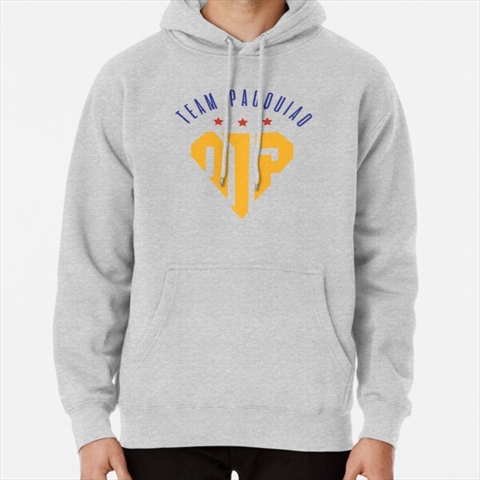 Manny Pacquiao Boxing Legend Heather Grey Pullover Hoodie
