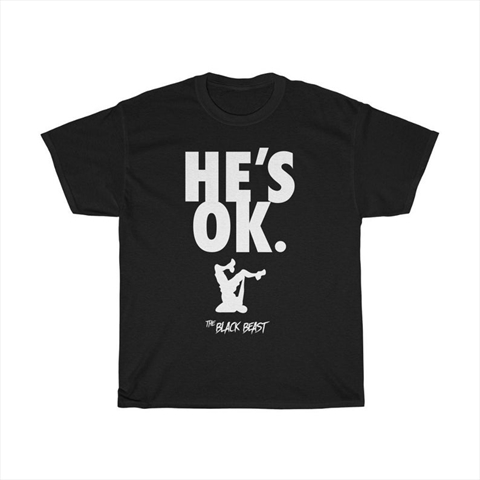 He's OK Derrick Lewis The Black Beast Black Unisex T-Shirt