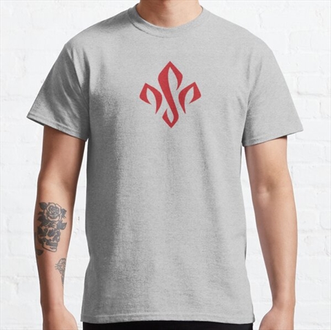GSP Fleur De Lis Heather Grey Classic T-Shirt 