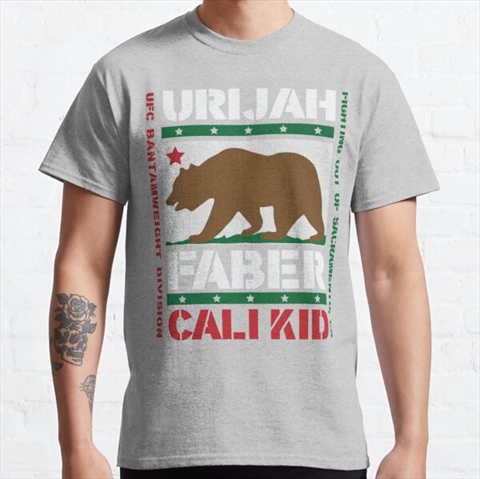 Cali Kid Urijah Faber Heather Grey Classic T-Shirt