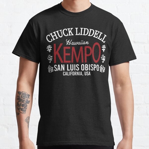 Hawaiian Kempo Chuck Liddell Black Classic T-Shirt 