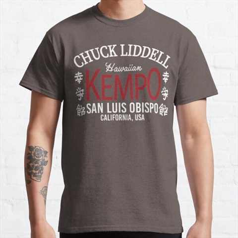 Hawaiian Kempo Chuck Liddell Dark Grey Classic T-Shirt 