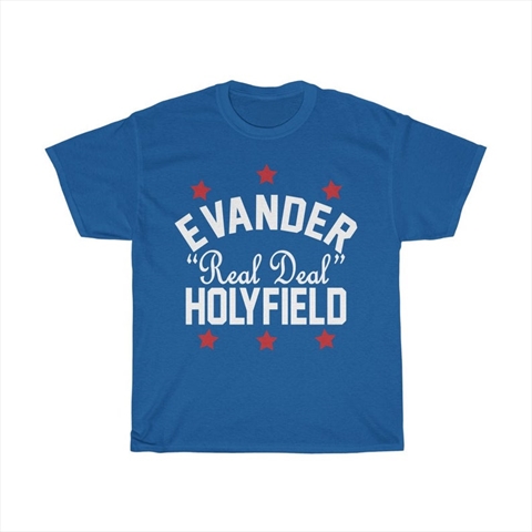 Real Deal Evander Holyfield Graphic Boxing Legend Royal Unisex T-Shirt
