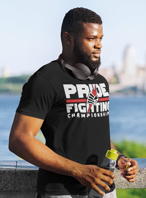 Pride FC Classic Graphic MMA Black Unisex T-Shirt