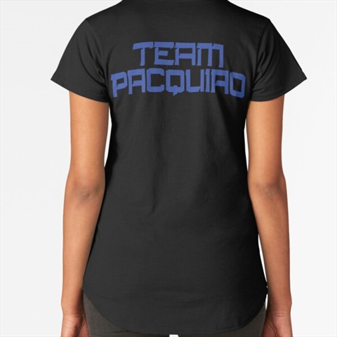 Team Pacquiao Black Premium Scoop T-Shirt 